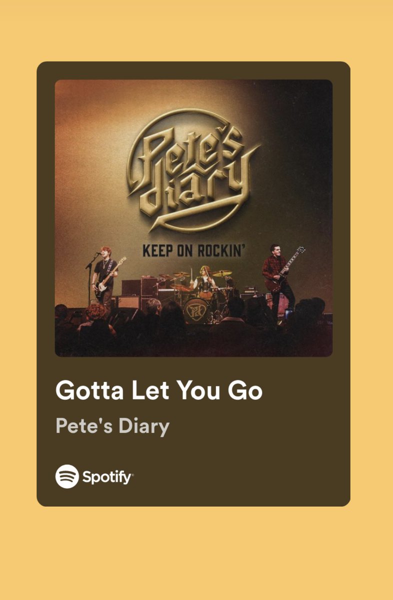 The first single off our debut album is available everywhere you stream music. 🎧🎶

Listen to “Gotta Let You Go” 
earache.lnk.to/GottaLetYouGo

@petedank 🎸 #PetesDiary #newrock #nwocr #chicagorock