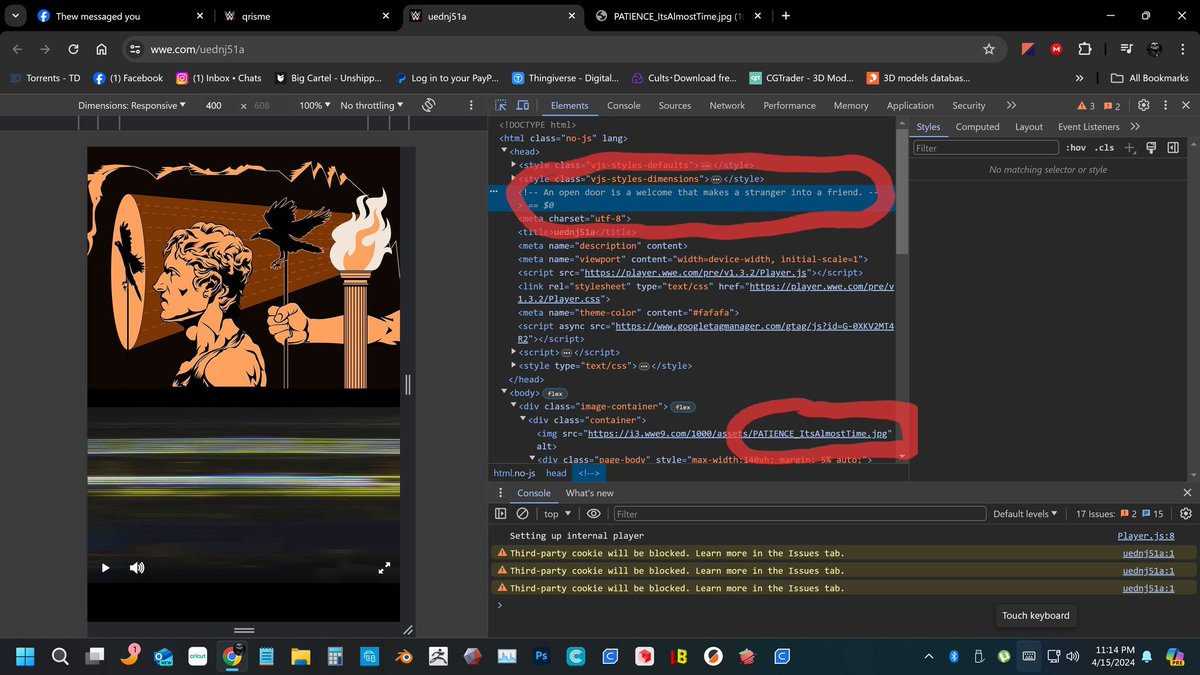 ANKFCustoms's tweet photo. @WrestleOps Also inside the html code. https://t.co/n4KAxboI7B