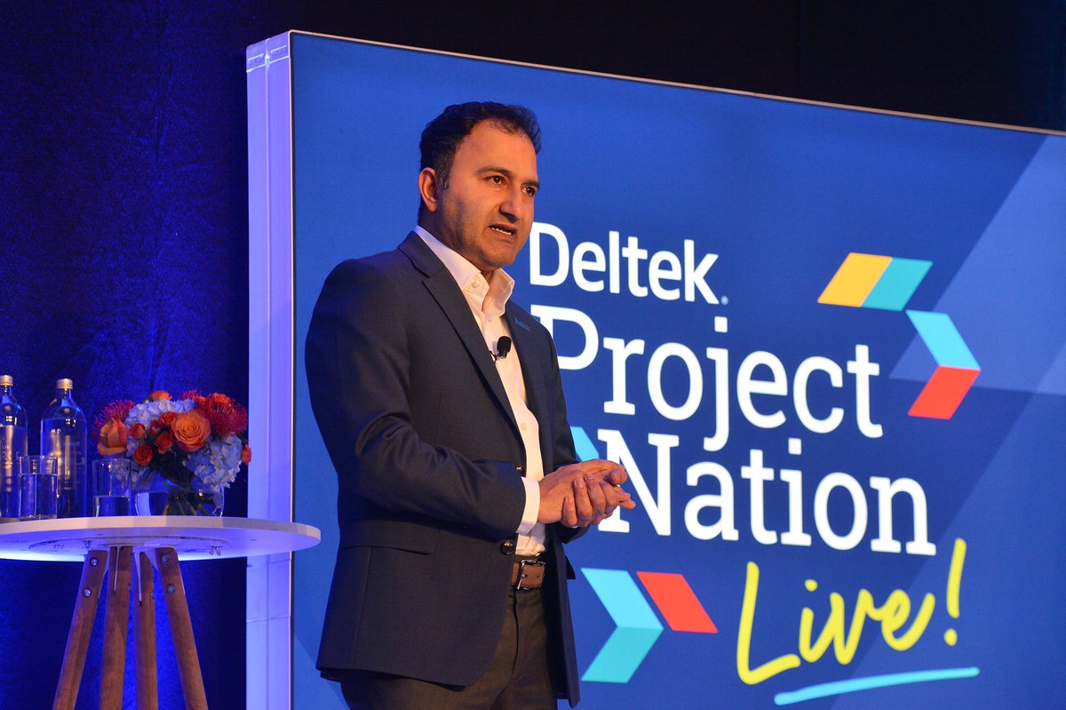 Deltek_Intl's tweet photo. Engaging talk by Deltek's Warren Linscott & Dinakar Hituvalli on ‘Purposeful Innovation: Tech Strategies for Creating Value’ at #DeltekProjectNationLive, our customer event in London. Warren and Dinakar discussed Deltek’s advancements in AI and UX to drive better outcomes. https://t.co/88RgMOOoJg