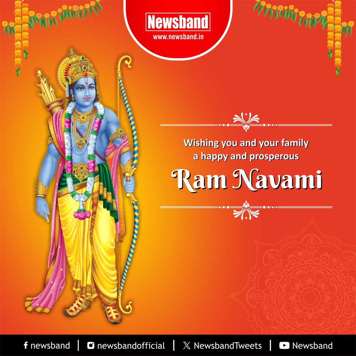 Wishing you and your family a happy and prosperous Ram Navami 2024

#newsband #navimumbai #thane #maharashtra #nmmc #cidco #pmc #raigad #cidco #celebrations #festival #ramnavami