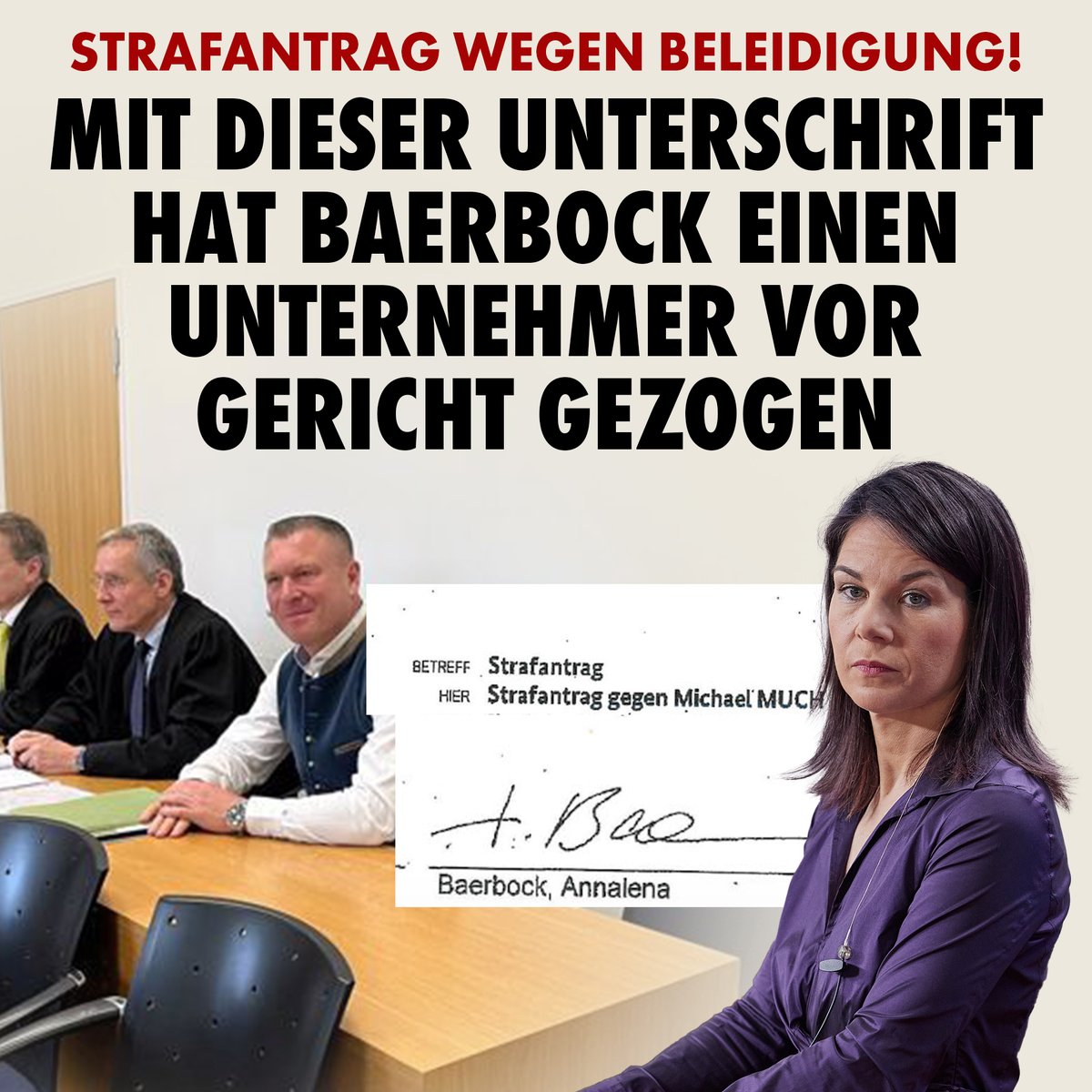 Witze über Grünen-Politiker – in der Welt der Grünen offenbar kriminell! Außenministerin Annalena Baerbock unterschrieb den Strafantrag eigenhändig. nius.de/politik/strafa…