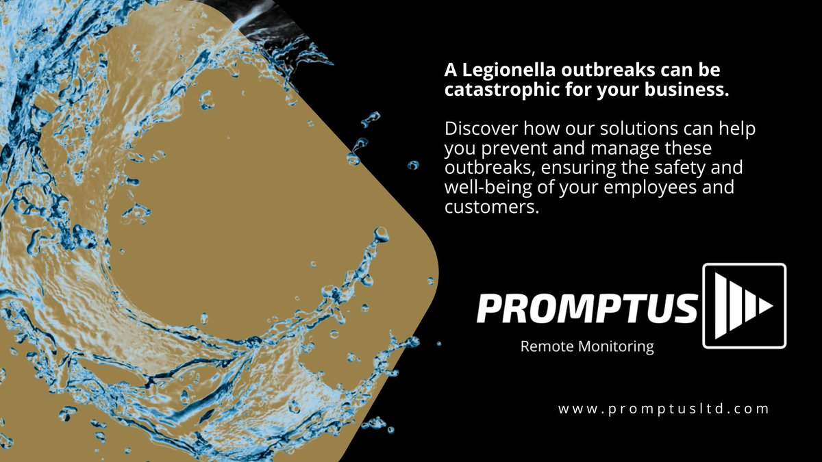 💧 Our remote legionella monitoring can significantly benefit your business by providing real-time data on water systems to prevent the growth of legionella bacteria, which can cause Legionnaires' disease. 

promptusltd.com/legionella