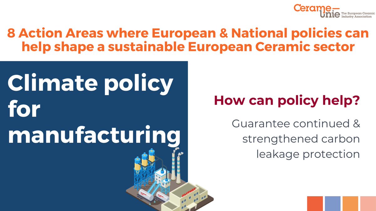 Action Areas 2. #Climate #policy for #manufacturing. How can Policy Help? READ more in the Ceramic Manifesto 24-29 👉 bit.ly/3R0ubXp #essentialceramics