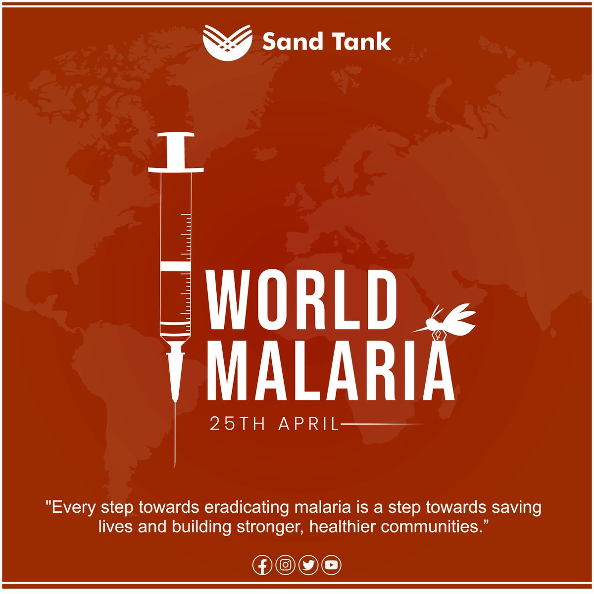 On World Malaria Day, let's acknowledge the tireless efforts of healthcare workers, researchers, and advocates in combating malaria. Together, we can create a malaria-free world. 🌍🙏

#Sandtankfoundation #WorldMalariaDay #EndMalaria #MalariaAwareness #MalariaFreeWorld