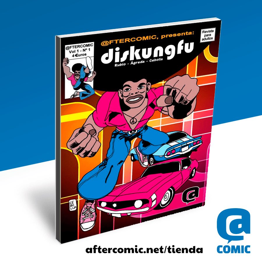 AfterCOMIC's tweet image. Compra el #comic Diskungfu ( kungfu + música disco) con los gastos de envío gratis hasta el 28 de abril con el código de descuento 🟢santjordi24🟢 solo en nuestra tienda online