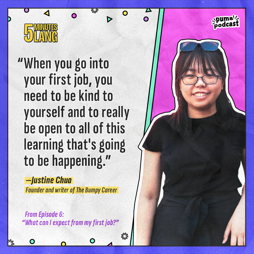 Goodbye school, hello real world! Ready ka na ba? 😊 Job hunting expert <a href="/justineltchua/">Justine LT Chua</a> shares how you can make the most out of your first job and what determines whether you thrive in it or not. Learn more in just 5 minutes with <a href="/ceejtheday/">Ceej Tantengco-Malolos</a>: bit.ly/5MLJustineChua