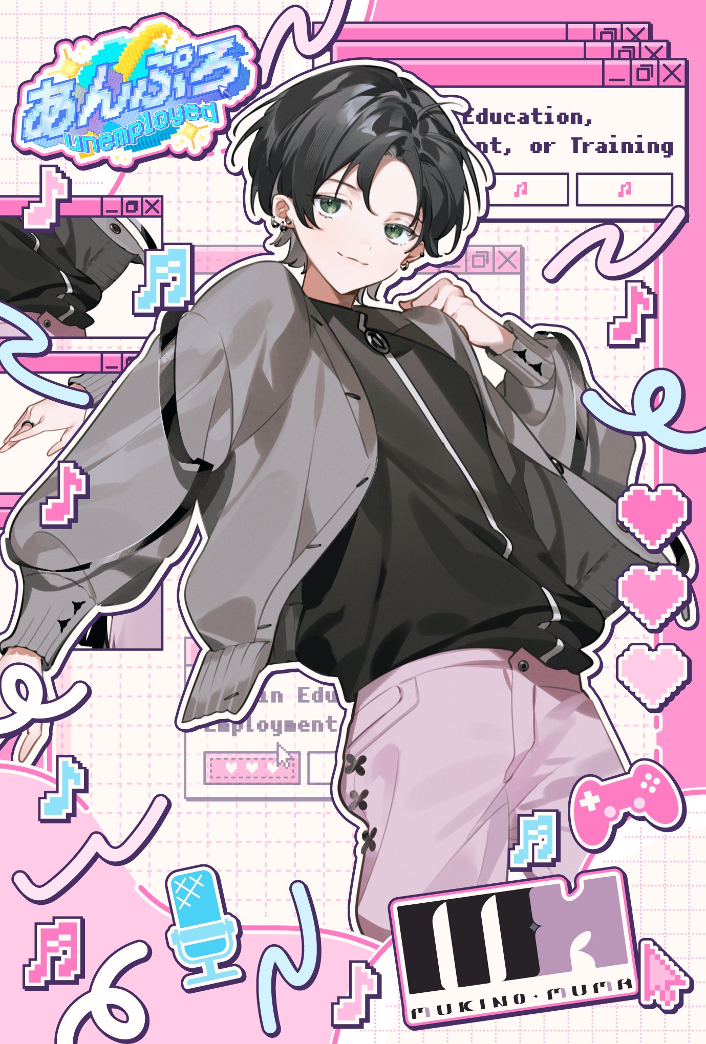 あんぷろ 無気ノ夢魔 缶バッジ 1周年