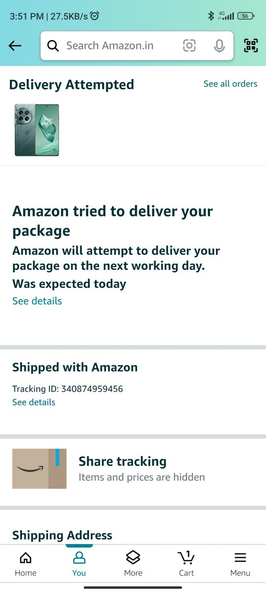 Lakshmansam's tweet photo. @amazonIN  Product suppose to get delivered today, When I called the delivery agent, he is telling I don't have your product to deliver. Called support and immediately the status got changed to -will reattempt tomorrow!!!! You didn't try to deliver today. https://t.co/zxZxMdhedG