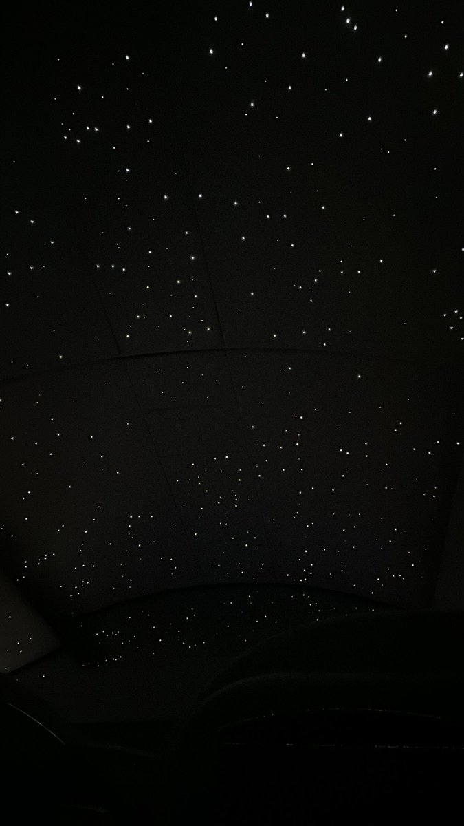 Woke up to stars in the ceiling 42,000 feet up