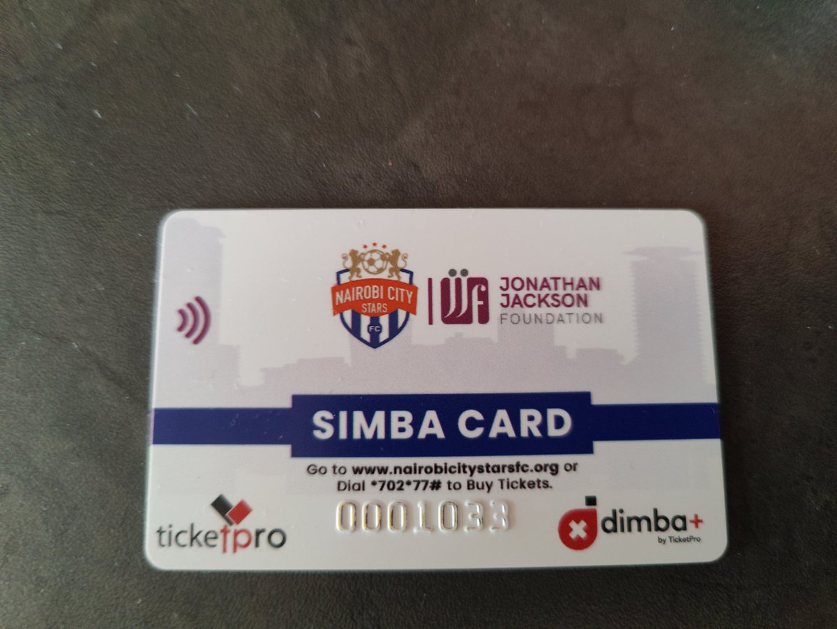<a href="/zaxoguda/">Zachary Oguda</a> City Stars did a soft launch of their fans membership (Tap &amp; Go) smart card this Sunday on the <a href="/DimbaPlusKe/">DimbaPlus</a> Platform. Privileges in Ticketing, Merchandise &amp; vendors with Mpesa as payment system. Discounts &amp; Loyalty Rewards plus it's interoperable with other clubs on the network.