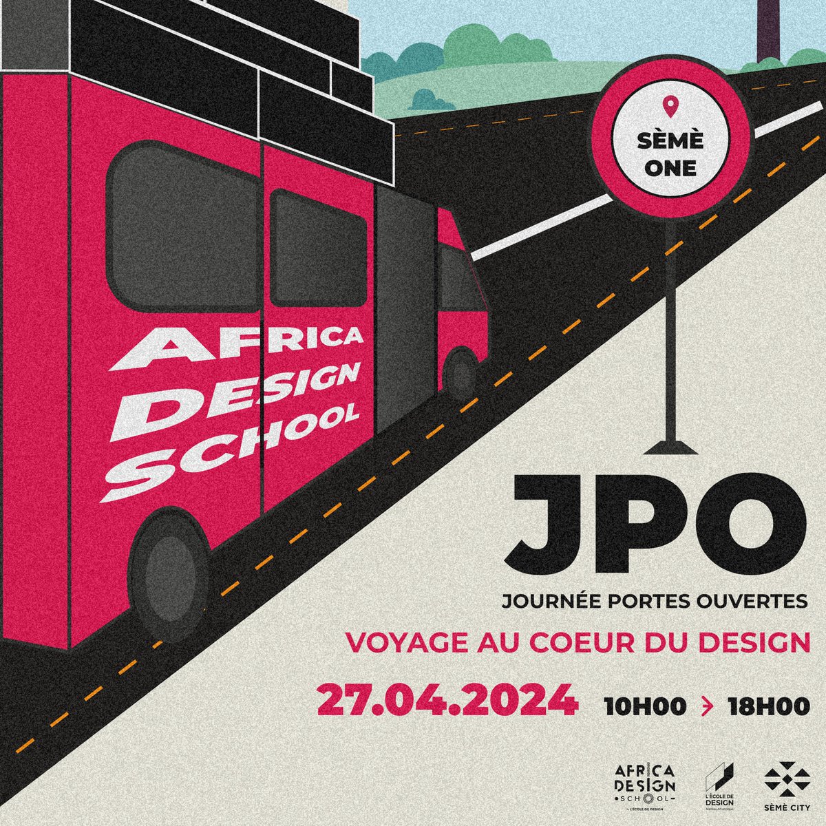 AfricaDesignSch's tweet image. Vous êtes prêts pour un voyage au cœur du design ? 👀
#AfricaDesignSchool vous ouvre grand ses portes le 27 avril, de 10h à 18h, à Sèmè One ! 🚪
📅 Réservez dès maintenant votre place en remplissant ce formulaire : bit.ly/4aEUoTZ
On a hâte de vous voir ! 💃
 #JPO
