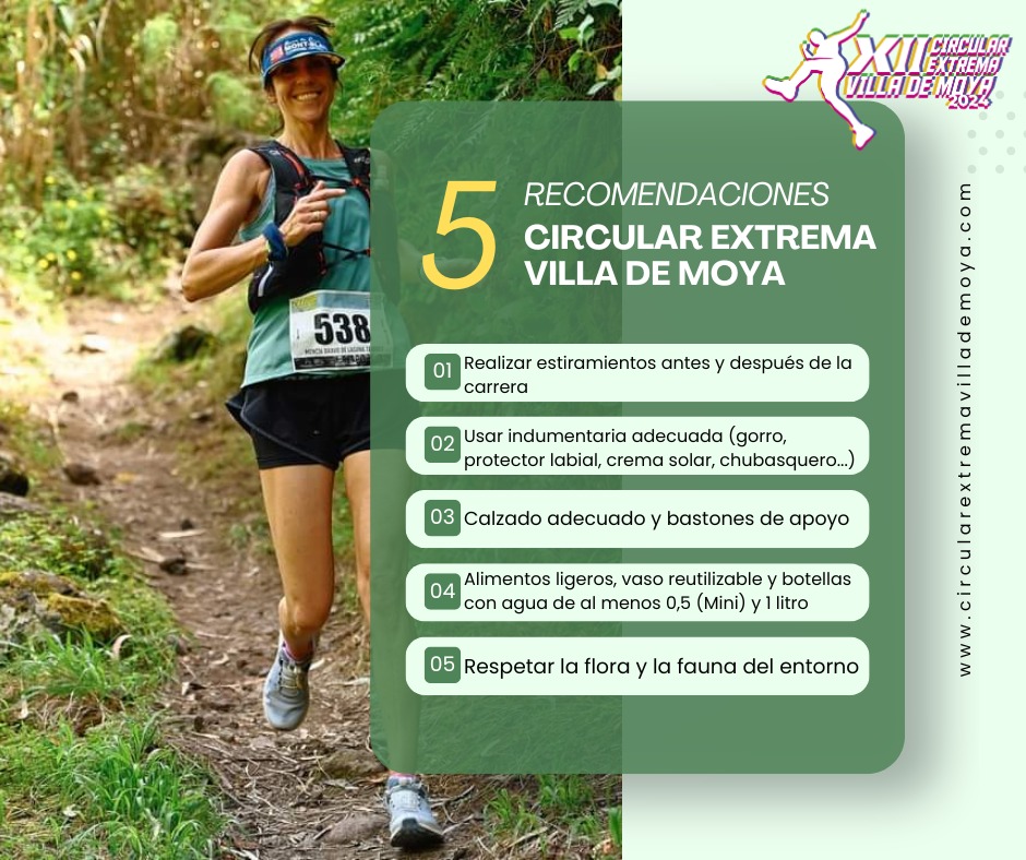 🏃🏻‍♀️ Hoy te traemos una serie de recomendaciones para nuestra carrera. 

➕ Info: CircularExtremaVilladeMoya.com

#circularextremavillademoya