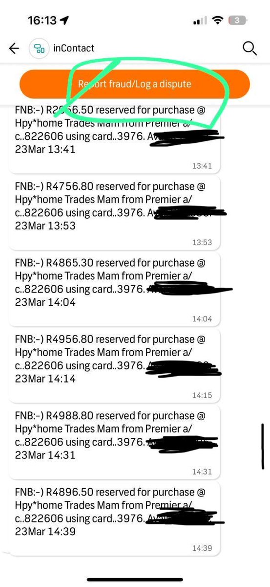 Obadiretse's tweet photo. @FNBSA what on earth is happening with your banking system. There were fraudulent transactions that occurred in my account a few days ago. I reported the incident almost immediately. The app did not allow for me to report, then I resorted to call the department.

#sizwe 
#musa https://t.co/oib2YAtiEz