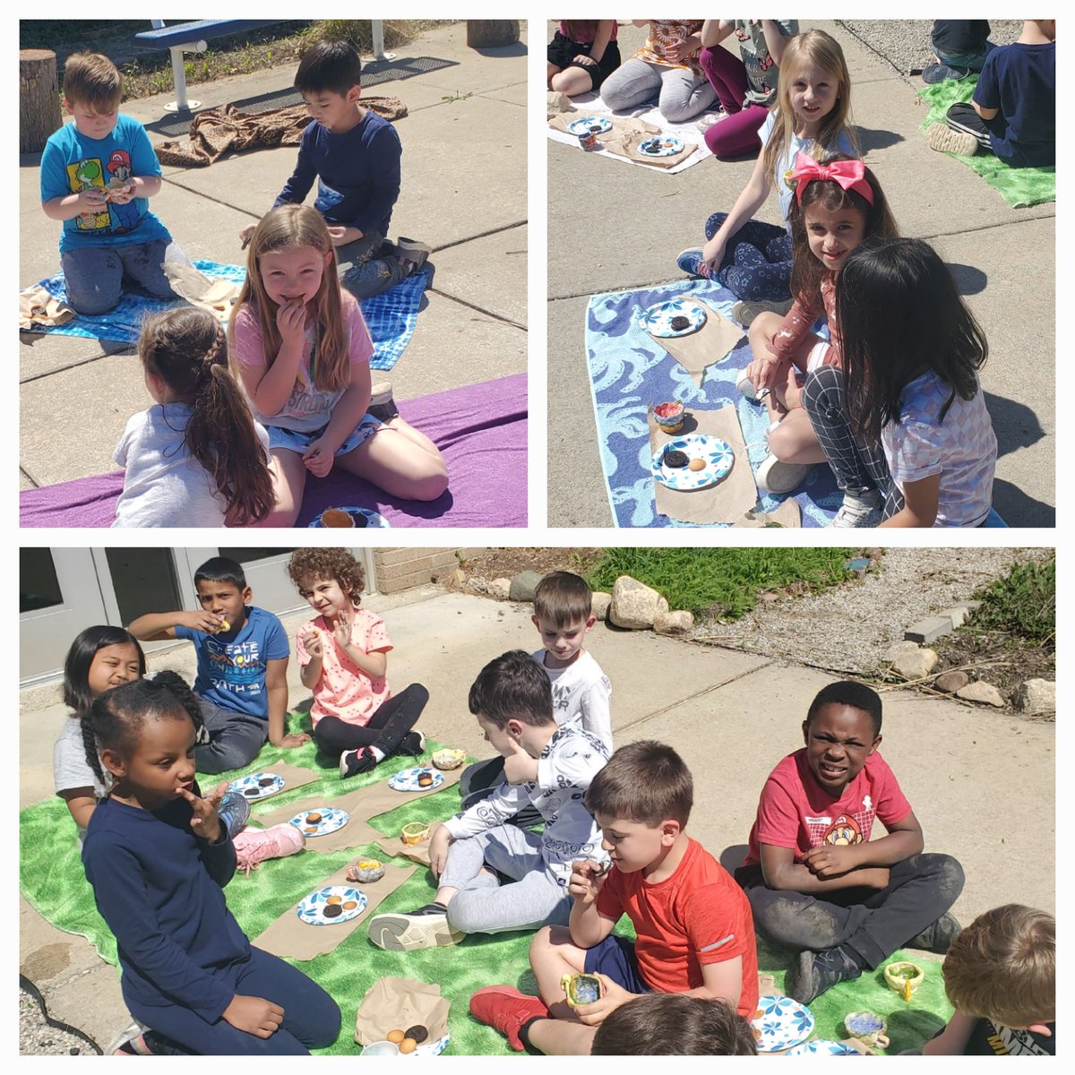 We had a lovely time testing our clay tea cups with a tea party in the habitat! <a href="/stark_kellie/">Kellie Stark</a> <a href="/CoolidgeCougars/">Coolidge Cougars</a>