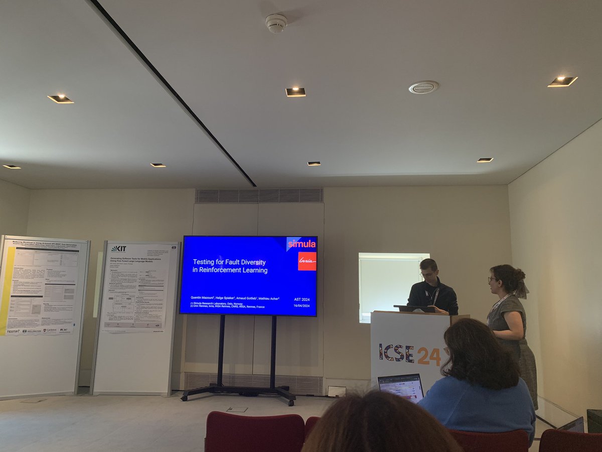 GPerrouin's tweet photo. Quentin Mazoumi from @simula_research is presenting joint work with @DiverSE_inria @ASTConference @ICSEconf #icse2024 https://t.co/OuSJs72ekw