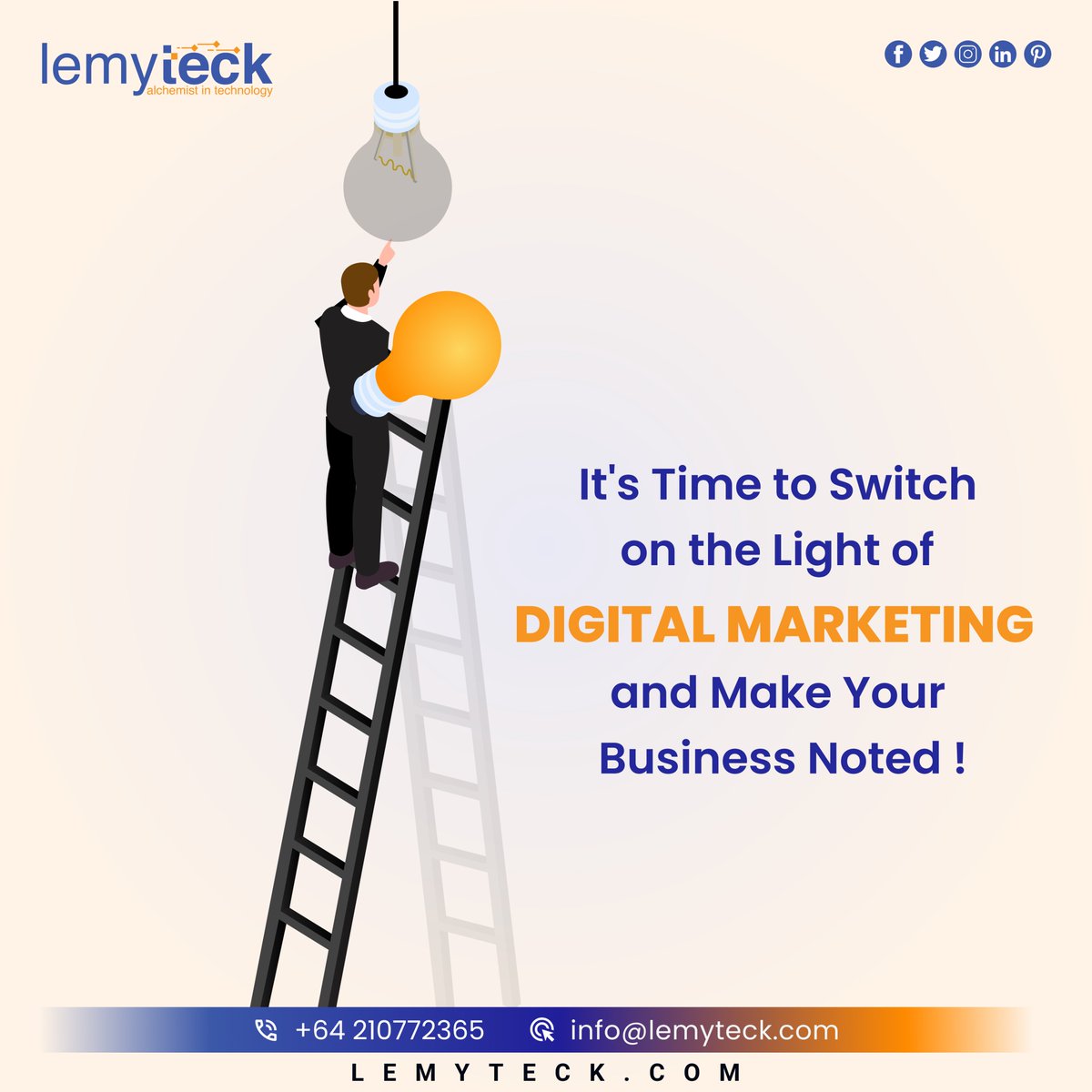 🚀Elevate your brand with digital marketing. We'll 💡guide you to success. ✨Transform visibility, engage audience, and stand out in the digital landscape. Don't just exist, be noted! #lemyteck #NZDigitalMarketing #BrandSuccessNZ #BeNotedNZ #NZMarketingExperts