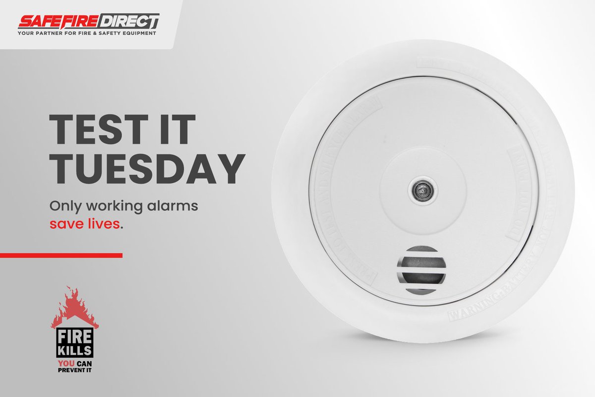 It's #TestItTuesday!

👆🔊 Don't forget to test your Smoke, Heat and CO alarms today. ✅

#PressToTest #SmokeAlarms #FireAlarms #FireSafety #FireKills #SaveLives