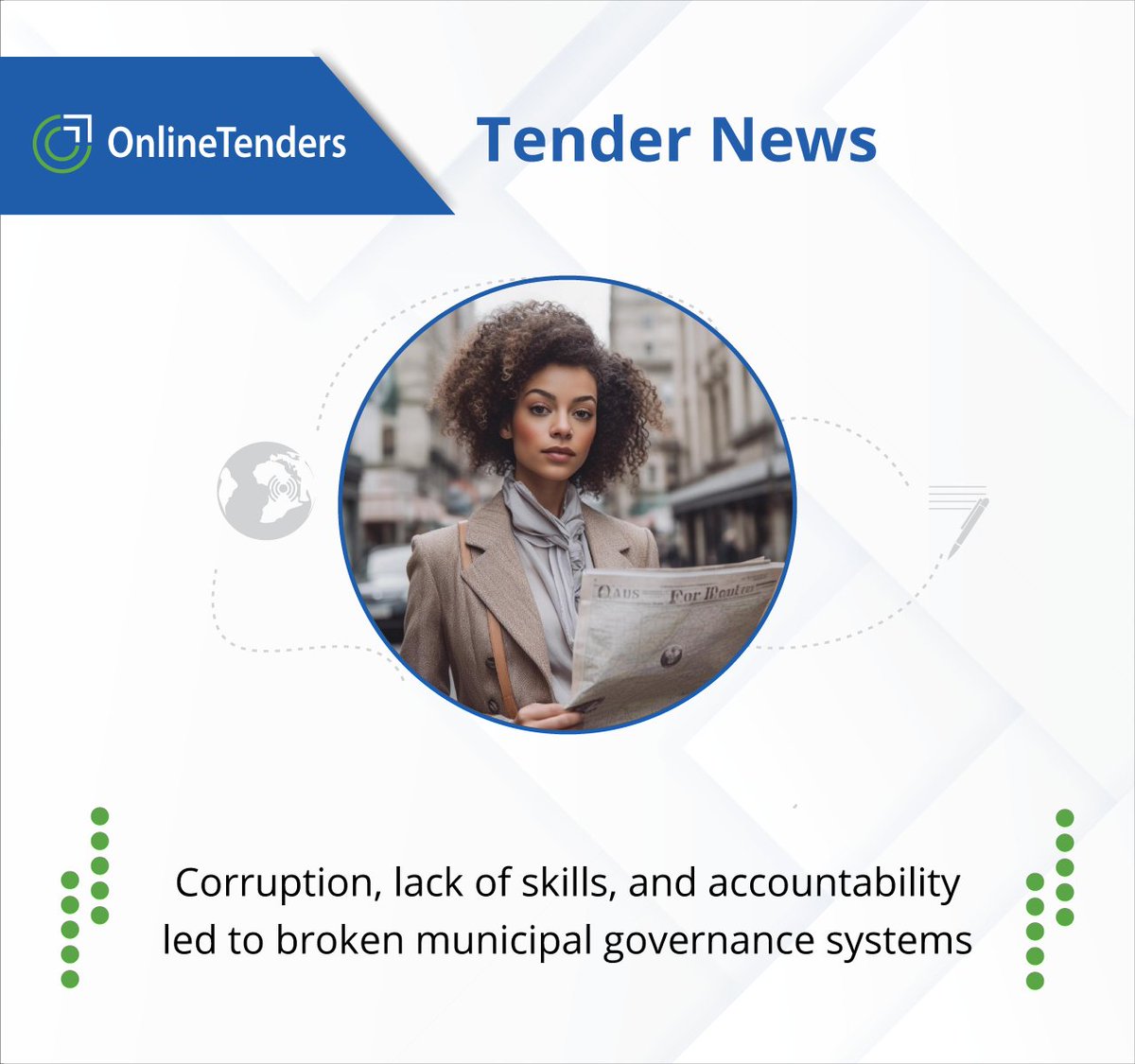 Latest Tender News: Corruption, lack of skills, and accountability led to broken municipal governance systems

#news #tendernews #businessnews #sagovernment #southafricanbusiness #onlinetenders

onlinetenders.co.za/news/broken-mu…