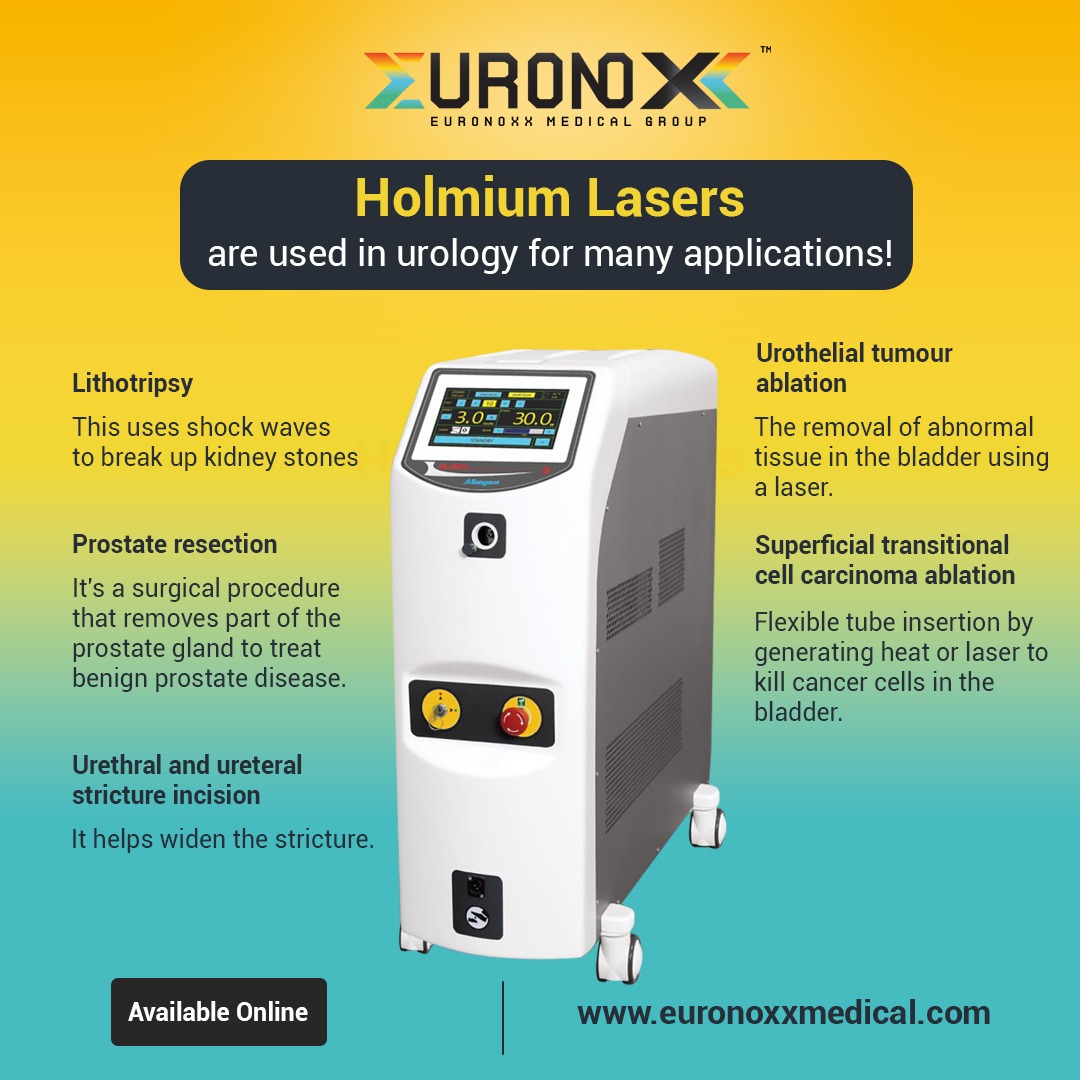 🦸‍♂️Discover the impact of #Holmiumlasersblaze in #urologylaserprocedures for #lessinvasive, #reducehospitalisationtime & enable a Short period of #postoperativebladder #catheterisationtime! Used for #Kidneystone breakdown to #Bladdertumorremoval, these #lasers are a game-changer