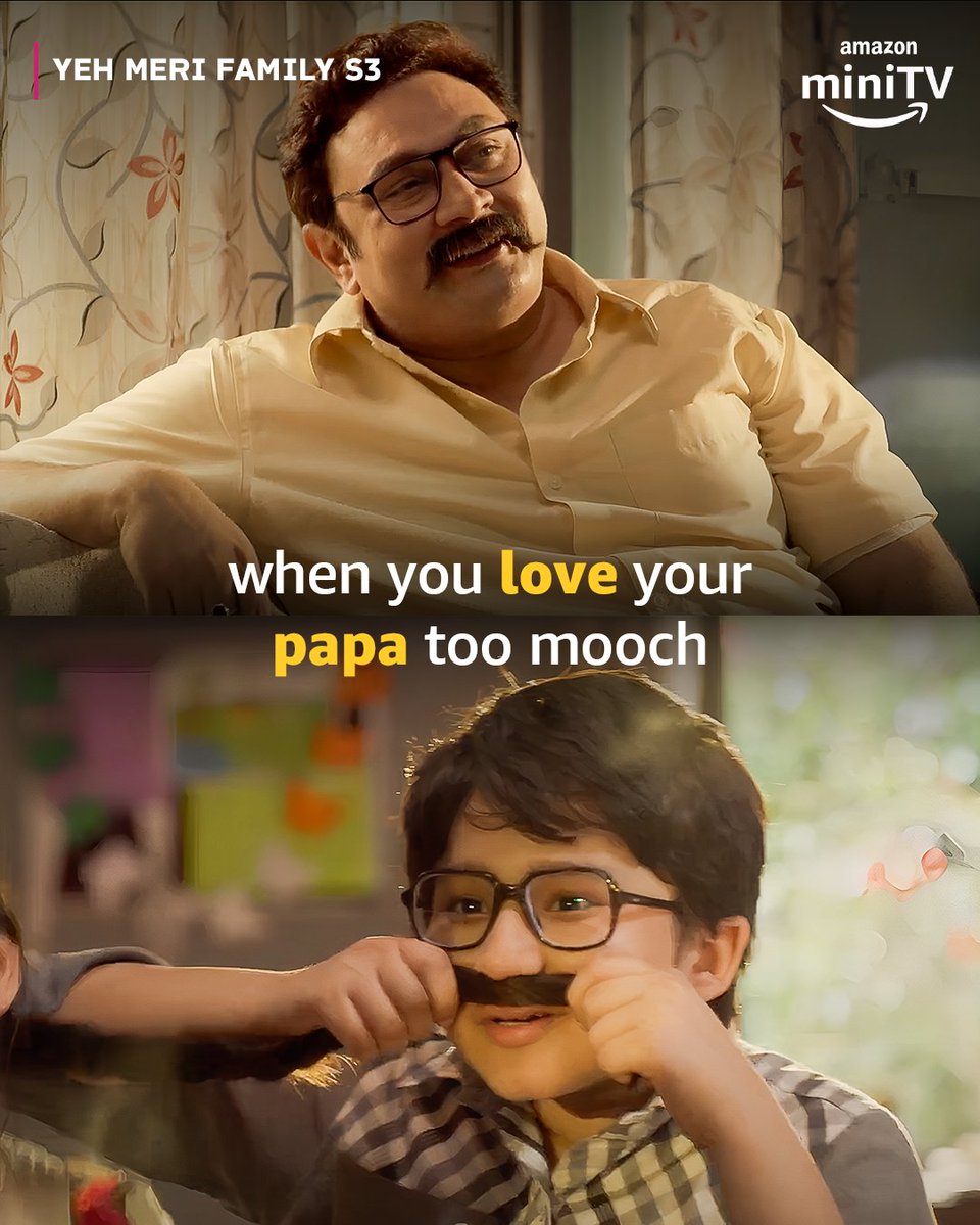 amazonMXPlayer's tweet image. mooch badhane ka style thoda kezual hai 🥸 on a scale of 1-10, aap ki mooch game kitni strong hai?  

watch #YehMeriFamilyS3 on Amazon miniTV for free!    

#RajeshKumar #AnngadRaaj   

#YehMeriFamily #YehMeriFamilyS3OnAmazonminiTV #StreamingNow