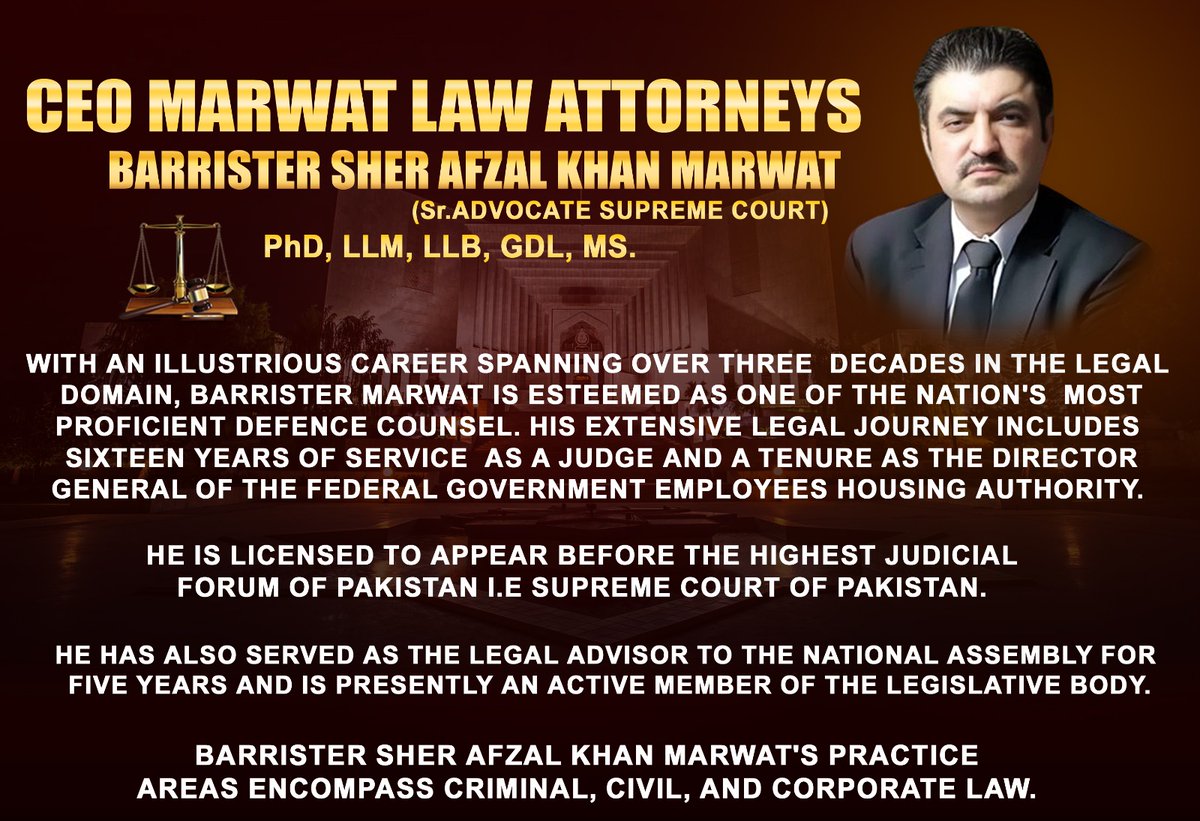 Meet the team: Barrister Sher Afzal Khan Marwat