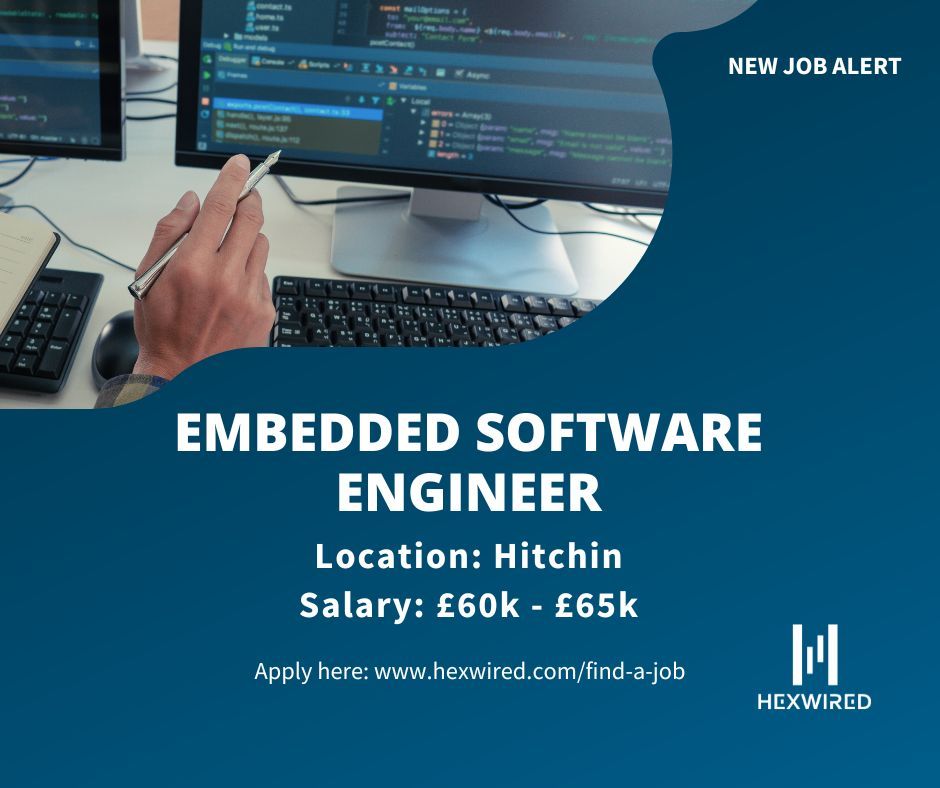 New job alert: Embedded Software Engineer 💥

Position details:
📛 Embedded Software Engineer
📌 Hitchin
💷 £60k - £65k pa

Visit our website for more information or to apply ➡️ buff.ly/3FufSVP 

#Hexwired #Embeddedsoftwarengineer #Techjob #Hiringnow #Wearehiring