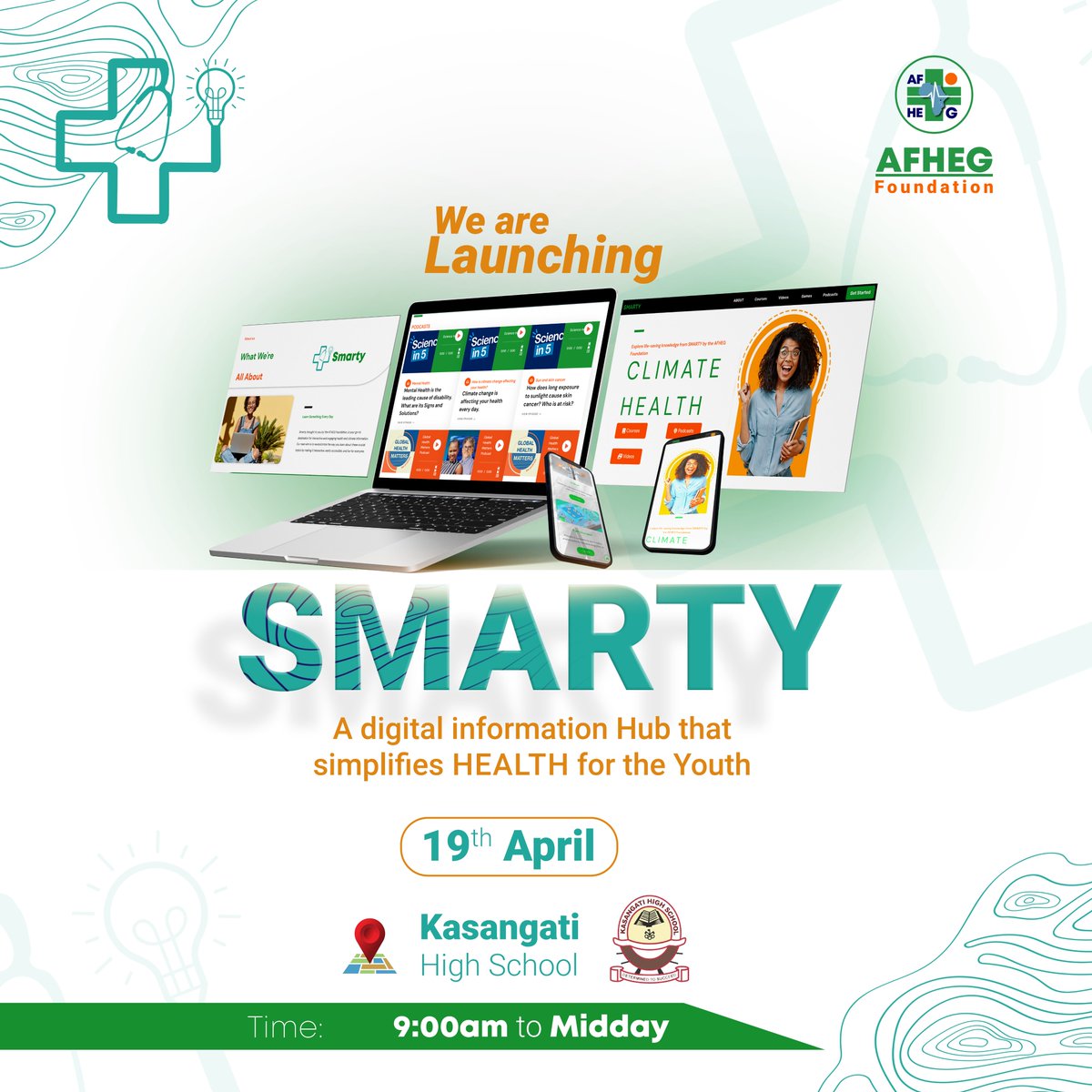 What is #SmartyUg? Smarty is an innovative digital info hub by the #AFHEG, designed to simplify health while educating and empowering youth in schools and communities. This is done through engaging features such as podcasts, games, animations, and courses.