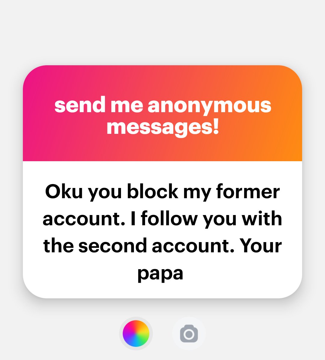 Wetin be the second account? I want DM you