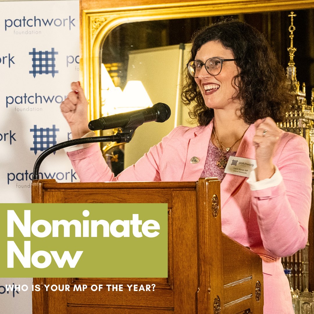 We think it's important to celebrate and recognise the work our MPs do in making our democracy more inclusive and representative. If there's an MP you know who does just that, let us know! Nominate now and tell us who your #MPOTY is 🏆 patchworkfoundation.org.uk/our-work/mp-of…