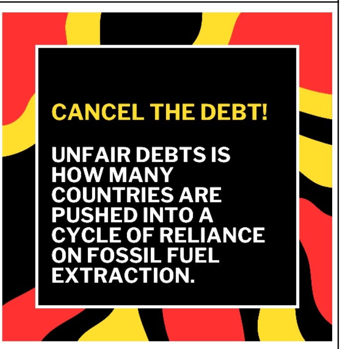 Cancel the Debt! 💸 

@WorldBank, true support for Africa's development means ending the cycle of unfair debts that force reliance on #fossilfuel extraction. #WBGMeetings