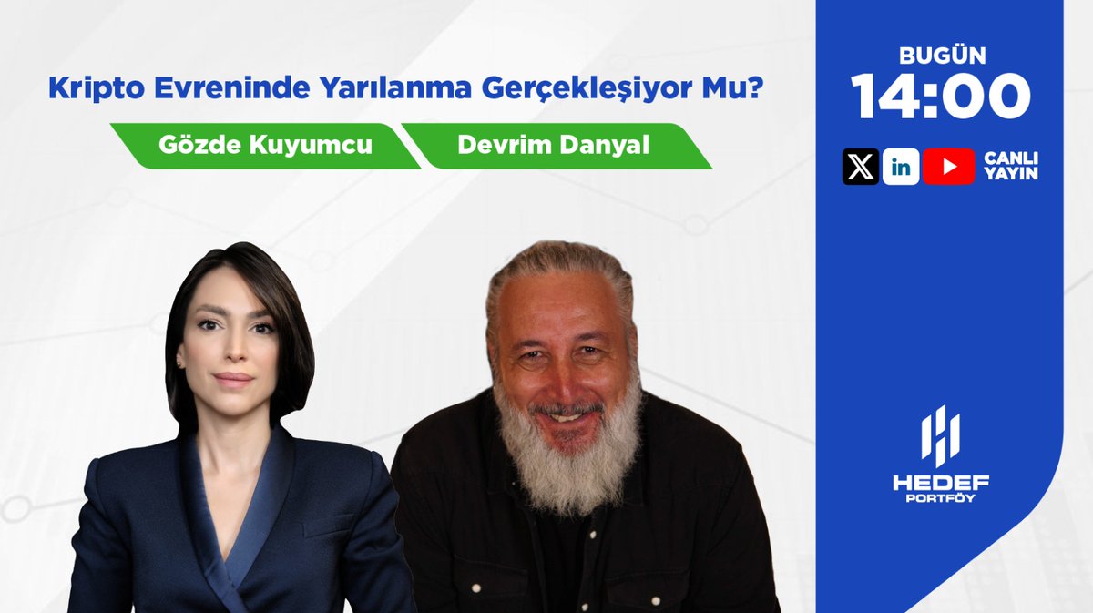 Müsaitseniz 16 Nisan Salı 14:00'de #CanlıYayın @HedefPortfoy YouTube kanalında sevgili @GozdeKuyumcu ile güncel ekosistem sohbetimizle yine ziyaretinize geliyoruz 😉 #Blockchain #Metaverse #NFT #web3 #Bitcoin #tokenomics #DAO #DeFi #AI #IoT #YapayZeka #AR #VR #yapayzeka…