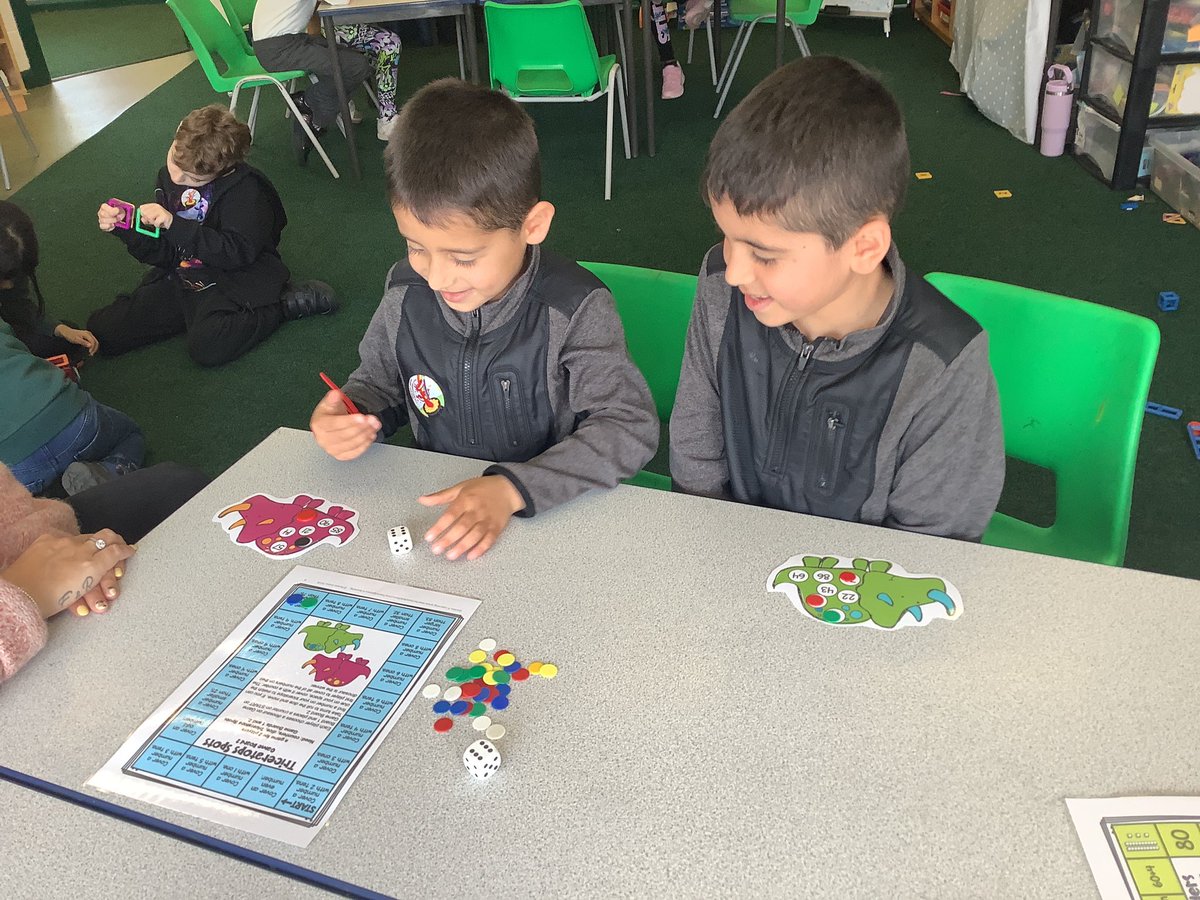 Practicing and refining our place value during maths.  Great knowledge shown in our games. Da iawn pawb! #stcadoc #numeracy