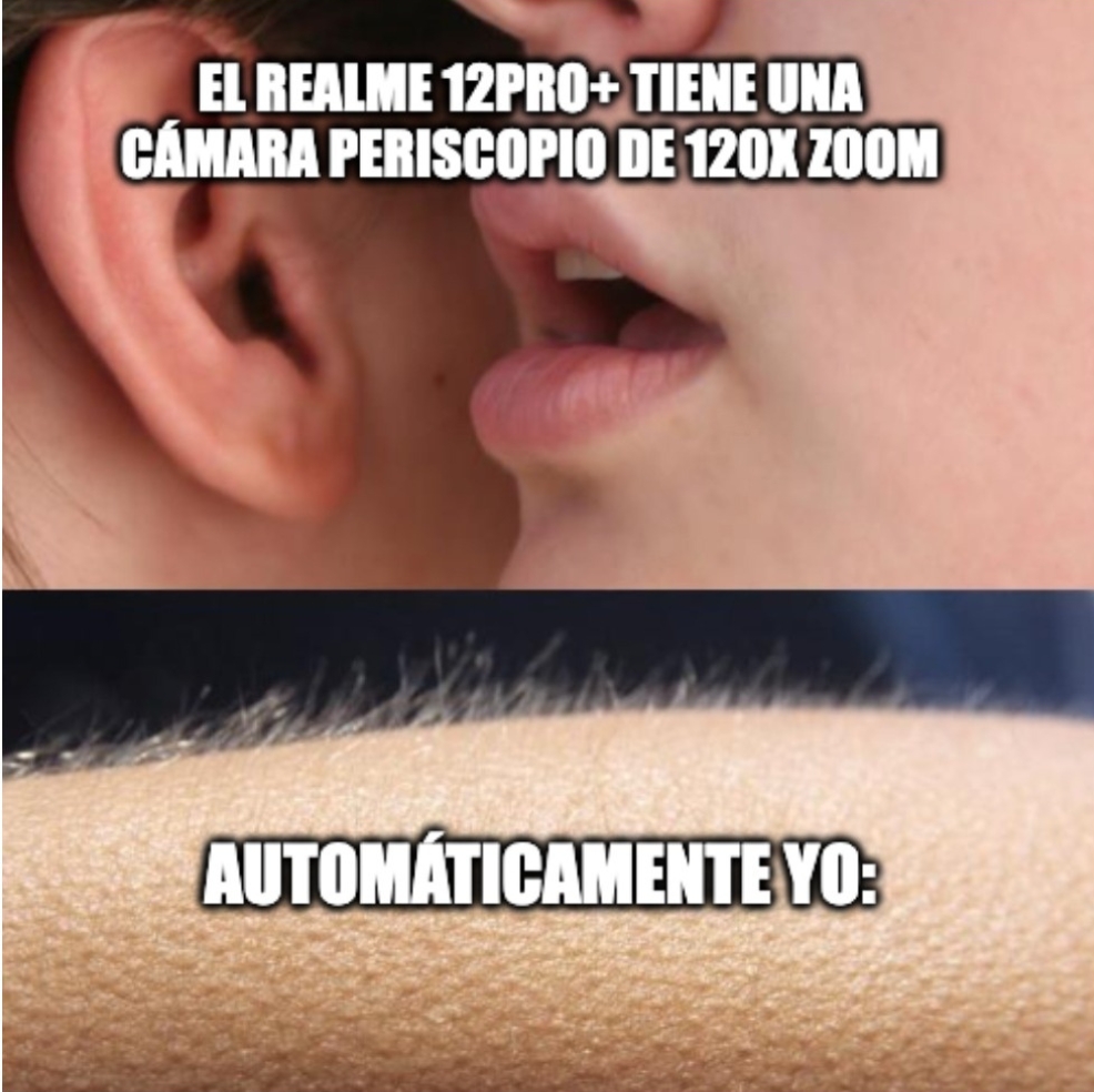 realmeespana's tweet photo. Es pensarlo y los pelos de punta con la #realme12ProSeries #BeAPortraitMaster 🤯 https://t.co/lgJNaiVuR7