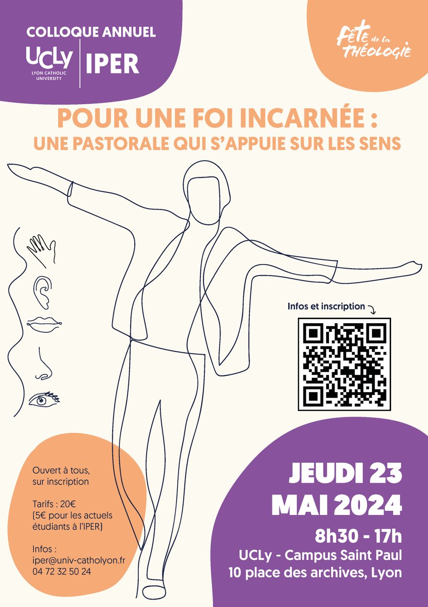 IPER_UCLy's tweet photo. "Le toucher de Jésus dans les évangiles" et "La liturgie : quand la Parole prend corps" seront les deux apports théologiques du #colloque du 23 mai, venez les écouter ! 

👉Programme complet et inscriptions : https://t.co/AXrrdY2nlI https://t.co/bvsIFnW2n4
