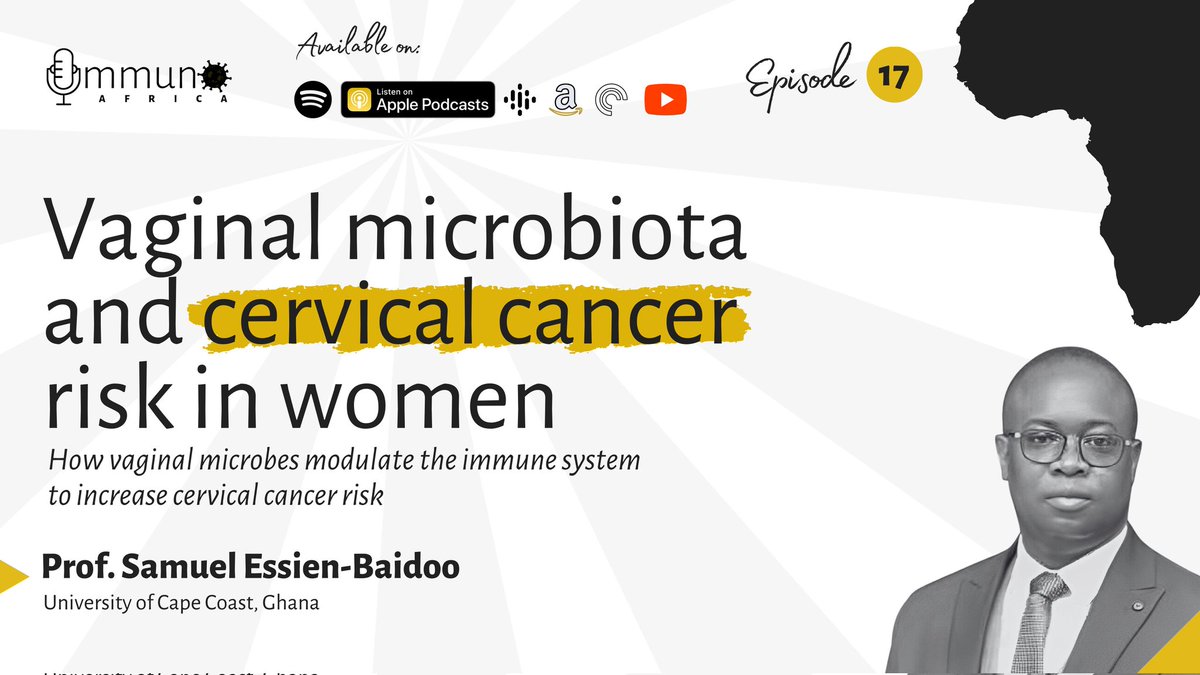 Our episode with Prof. @sbessien, explored the link between vaginal #microbes, the #immunesystem, and #cervical intraepithelial neoplasia.

🎧 —

Spotify: spoti.fi/4chkLR7
GooglePod: bit.ly/43kjtk8
ApplePod: apple.co/4aehfFi
YT: youtu.be/wYsPfACHBZc