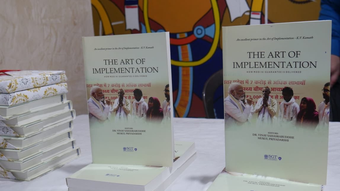 Some glimpses of the book and website launch of an anthology of articles entitled ‘The Art of Implementation : How Modi guarantee is delivered’ edited by ke along with Mukul Priyadarshi, held in Delhi yesterday in august presence of Smt @nsitharaman Shri @manojsinha_ Shri…