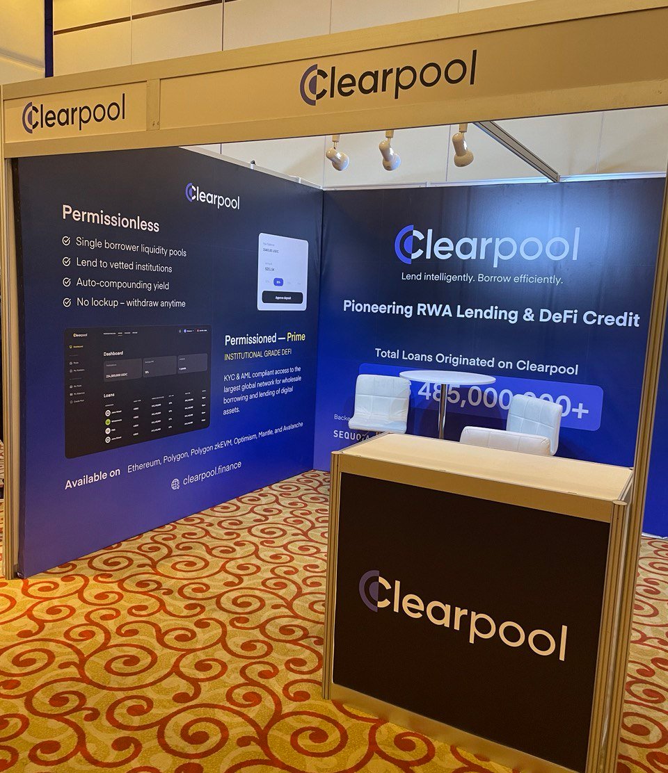 ClearpoolFin's tweet photo. Clearpool's CEO and Co-founder, @JKronbichler, just spoke at @RWAUnwind in Dubai! 🇦🇪

🗣 Jakob was joined on stage by industry experts from @0xPolygon, @Mastercard, @Polytrade_fin, and @Diamondhandgg, discussing the bright future of Real World Assets (#RWA) on-chain.

Thank you to all the partners for making this event possible 🙏
 
👋 Send us a DM if you’re in Dubai and want to meet!

$CPOOL