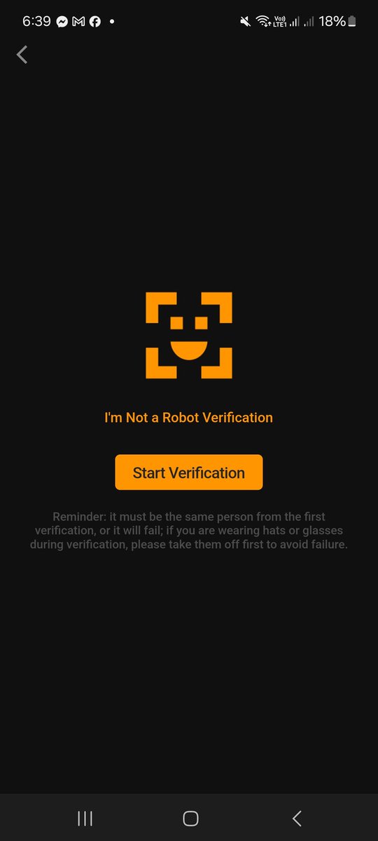 rainevan13's tweet photo. @SatoshiAppXYZ Verification not fixed cant click the button https://t.co/0mfNx0At7a