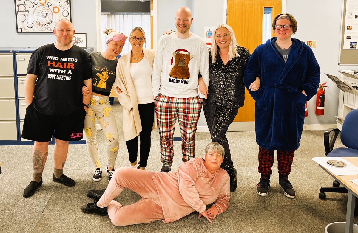 Who said you can’t mix business with comfort?
Who knew work could feel this comfy? Proving that productivity and pyjamas do mix. 😊

#forcharity #wearyourpyjamastoworkday #officelife #pyjamaday #comfortzone