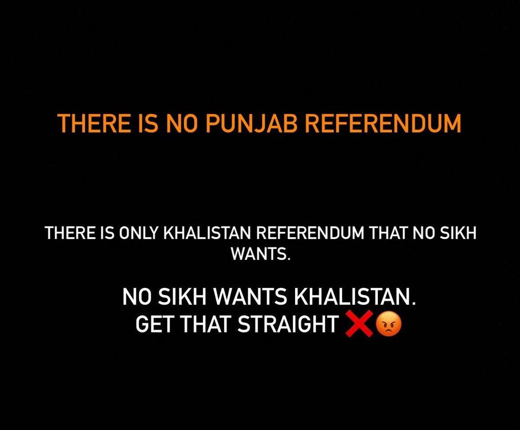 Sidhi baat no bakwas. #SikhsDoNotWantKhalistan