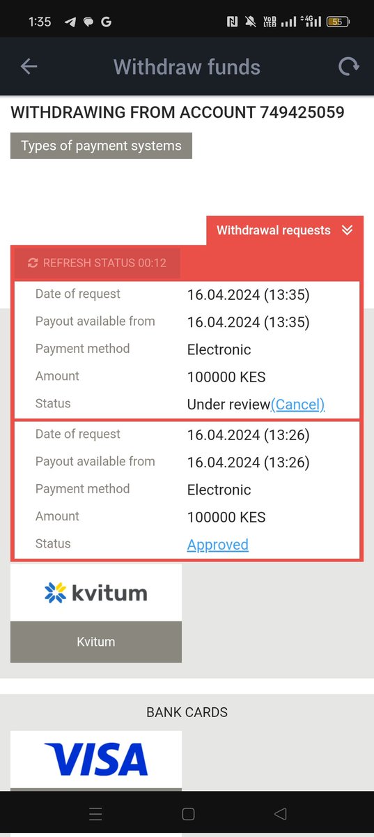 Making some withdrawal in 'MEGAPARI'✅💚....

BIG BONUSES EVERY WEEK ✅💯

Iam still topping up those new accounts with kshs 1,000 stake 

✓Register here :: tinyurl.com/4wwcfp2a
✓Use promocode:: mamasita

✓Deposit kshs 300 or above ✅ & Reply or DM with your details ✅