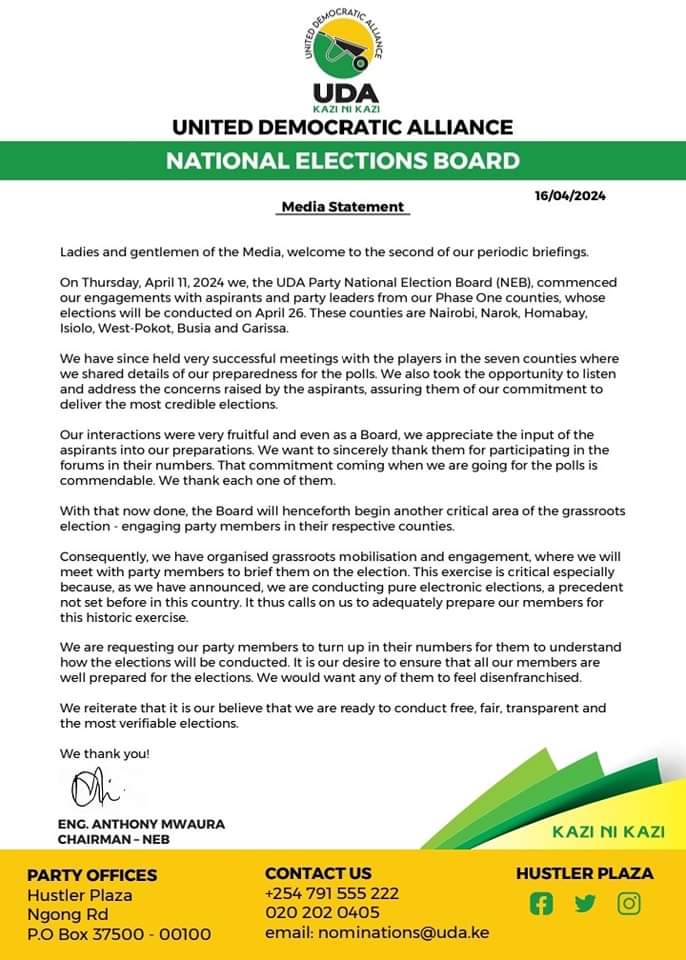 MaryMutinga's tweet photo. PRESS STATEMENT BY THE NATIONAL ELECTION BOARD. https://t.co/x5oUyIbHcs