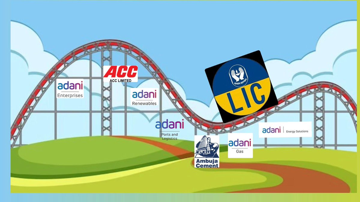 LIC’s Rollercoaster On Adani Investments Stands With A Handsome Gain Of 70% In FY24 ▪️Value Of LIC's Invsts In Adani Grp Cos🔼70% In FY24 ▪️Value Of LIC's Invsts In Adani Grp Cos🔼112% Since Hindenburg Lows ▪️Value Of LIC's Invsts In Adani Grp Cos 20% Away From