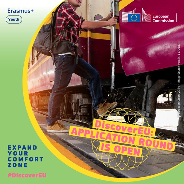 ❗️Travel Europe by train for free🚆

Eligible❓
👉 Born 1 July 2005 - 30 June 2006
👉 Resident in the EU 🇪🇺 or 🇮🇸🇱🇮🇲🇰🇳🇴🇷🇸🇹🇷

The latest #DiscoverEU application round is now open!

Apply by 30 April ➡️ europa.eu/!9dCdNV

#EUYouthWeek