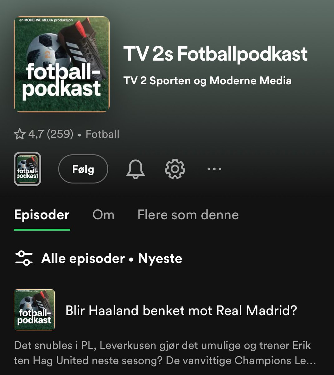 TV 2s Fotballpodkast tweet media