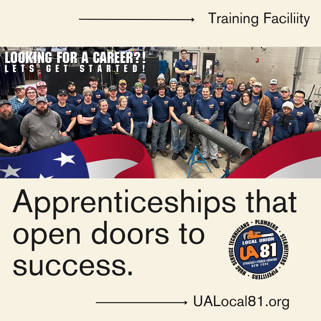 Learn about our #training #facility, our 4 locations and how you can start on a #pathway to #success! 
Learn more here: bit.ly/48A5toG
#Syracuse #newyork #apprenticeships #jobsearch #careerpath #nodebt #jobtraining #students #mechanicaltrades