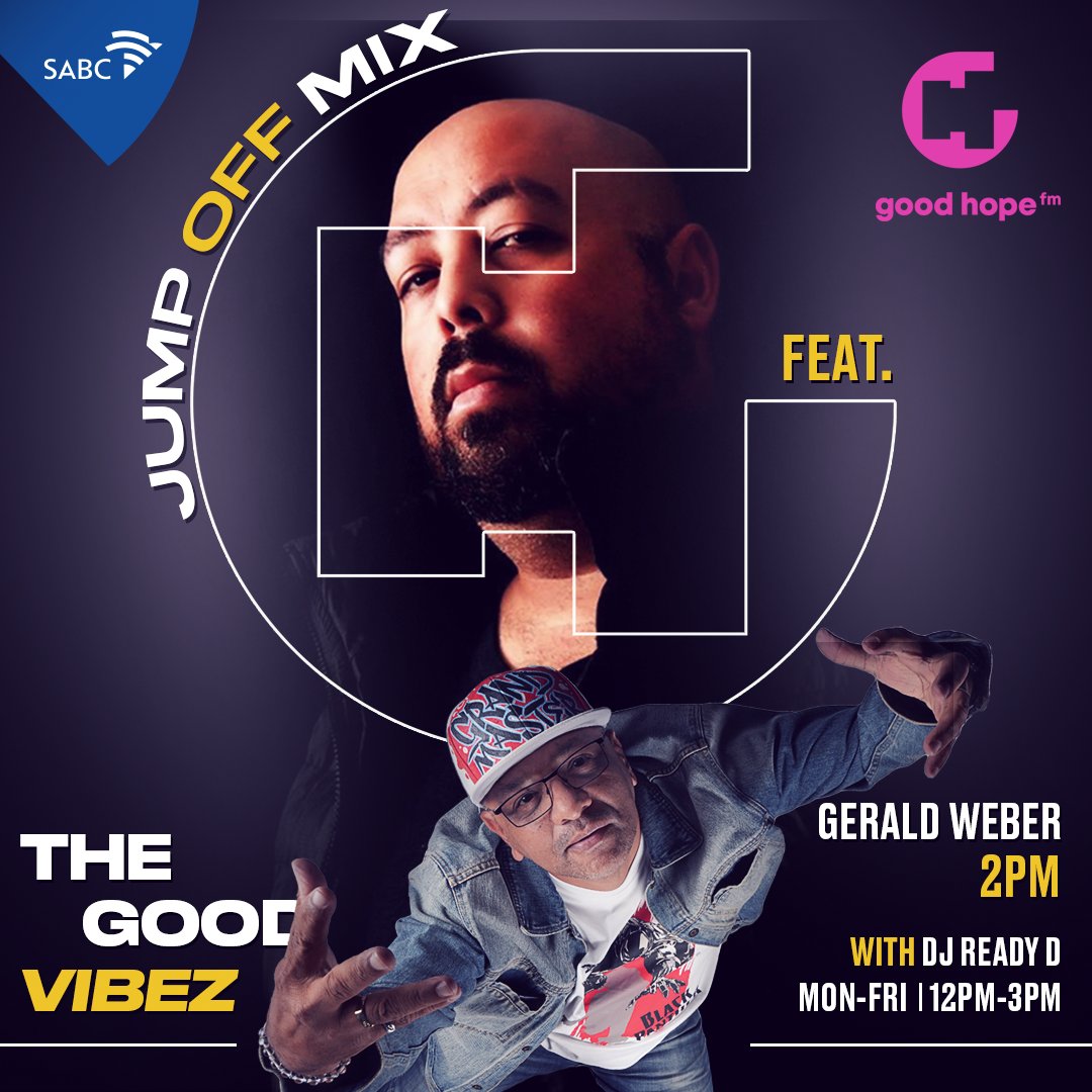 Get ready for the ultimate midweek vibes with @geraldweber on #TheJumpOffMix! 🎶 Tune in for some serious groove. 💃🕺 #capetownsoriginal📻❤