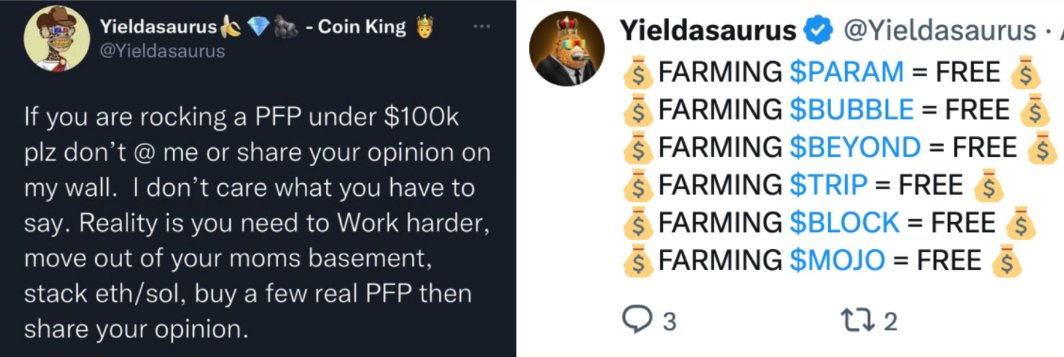 omg the $100k PFP 'dont talk to me' bayc retard is now shilling worthless scam airdrops 🤣

cant even make this shit up 💀💀💀💀