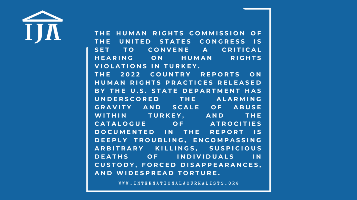 Today: The US Congress Hearing on Human Rights in Turkey Our Advisory Board Member @ahamitbilici will talk about the tens of thousands of individuals, incl. opposition figures, former parliamentarians, lawyers, journalists & human rights activists, languish in arbitrary detention