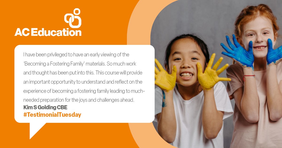 Testimonial Tuesday! 🌟 Celebrate Kim S Golding's review of our 'Becoming a Fostering Family' programme. 👪 Dive into this transformative online course, equipping potential foster parents with essential skills in attachment & therapeutic parenting. 🧡 👉 bit.ly/4cPoUft